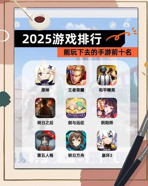 2025年最值得体验的10款手游全解析 附对比数据