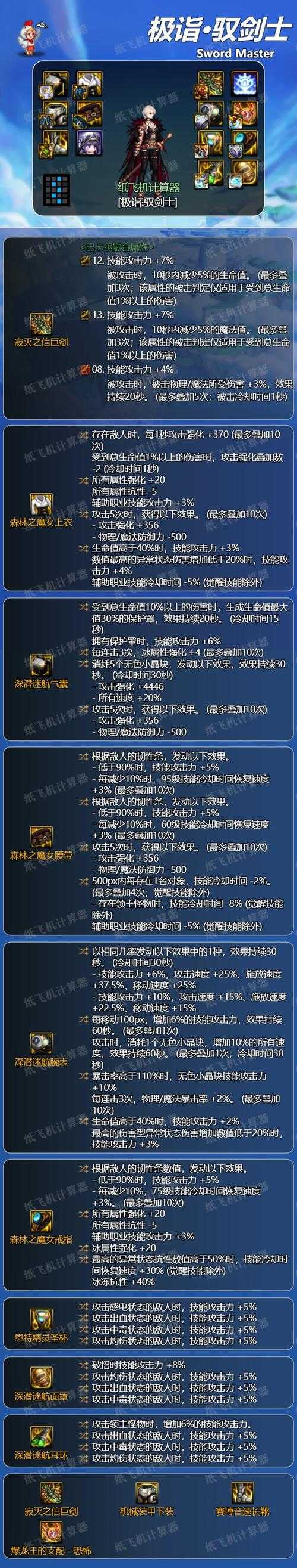 剑宗SS装备最强搭配效果实战评测