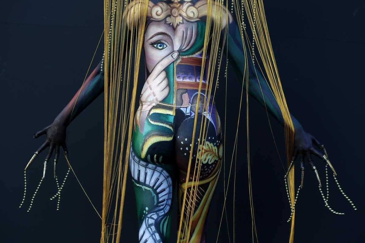 人体彩绘艺术盛宴：48幅绝美作品引爆视觉狂潮！