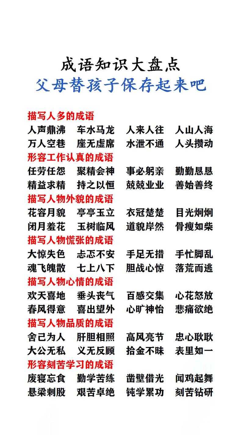 2025年最新乱正字成语盘点