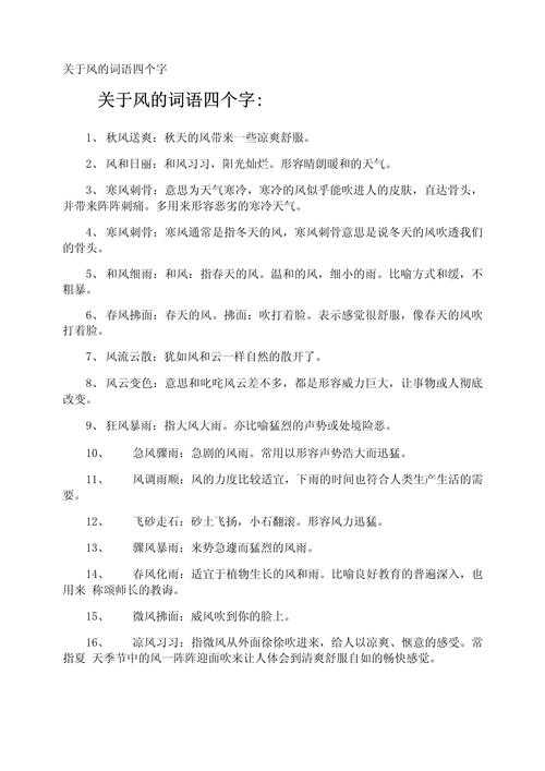 2025年最新整理 50个风字开头成语全解析 附权威考据