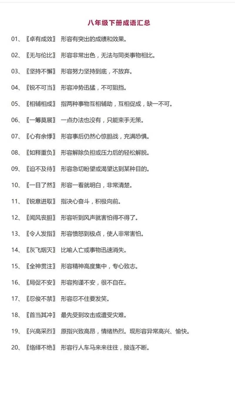 2025年最新整理 含 心 和 八 的成语全解析