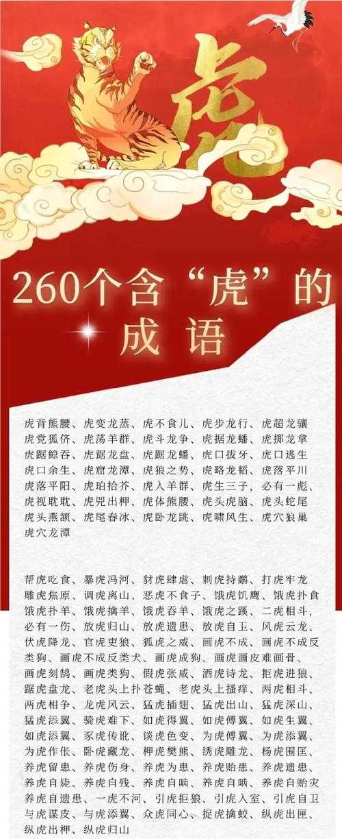 2025年最新整理的虎相关成语大全
